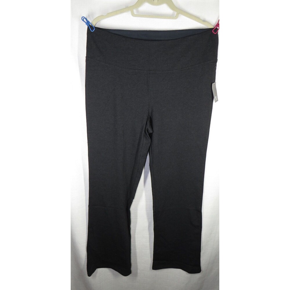 Avenue Gray Pima Blend Bootcut Leggings Plus Size 14-16 TALL